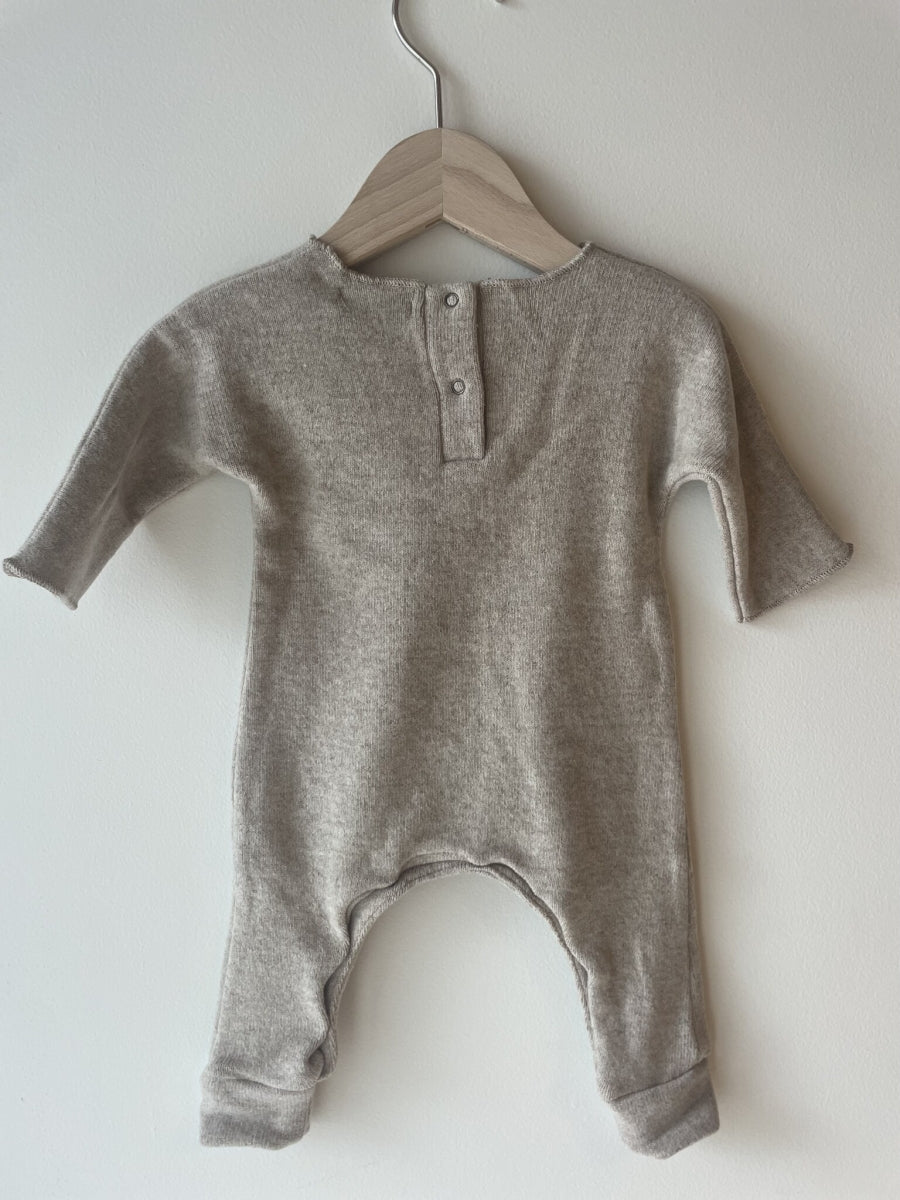 fleece onesie - beige