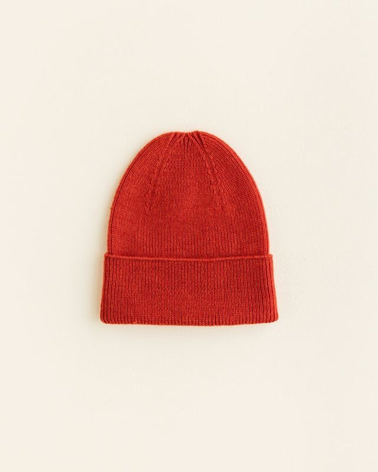 beanie fonzie - newborn - red