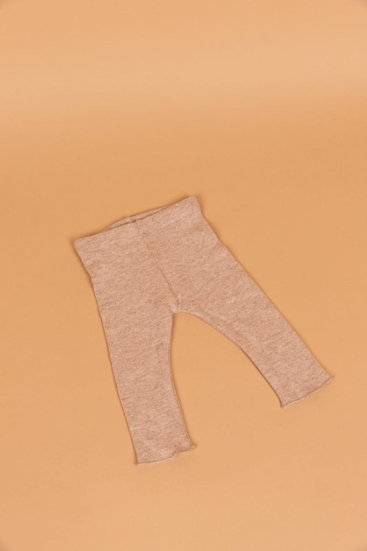 soft fleece legging - beige