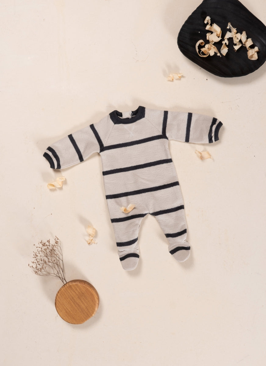 striped jersey onesie