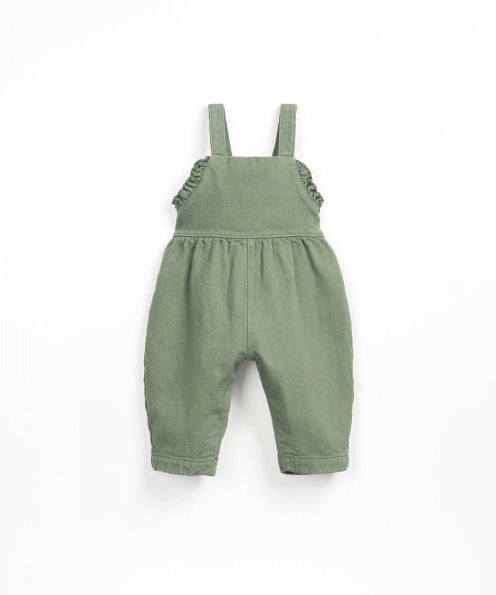 twill jumpsuit green