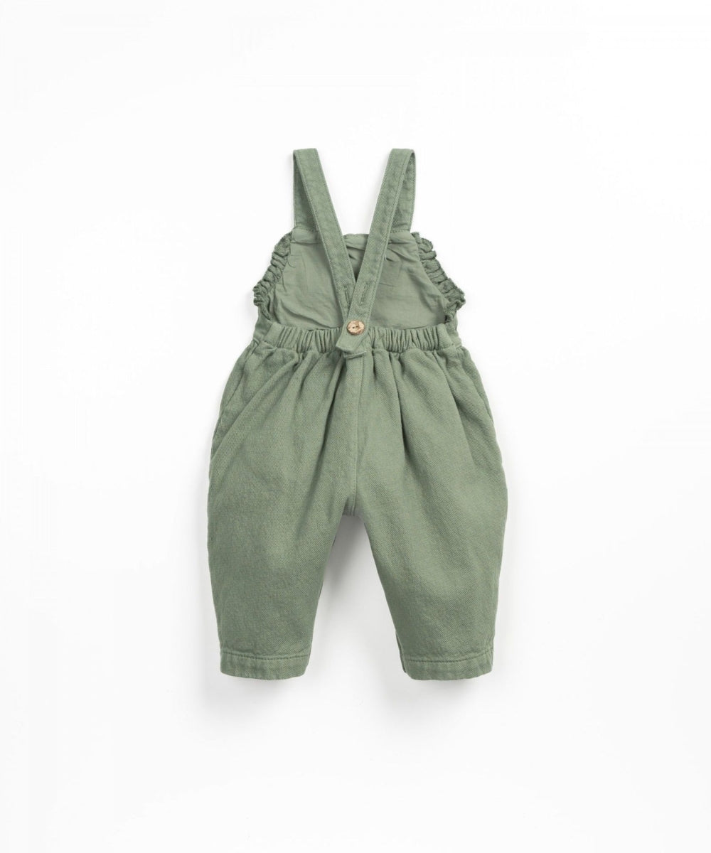 twill jumpsuit green