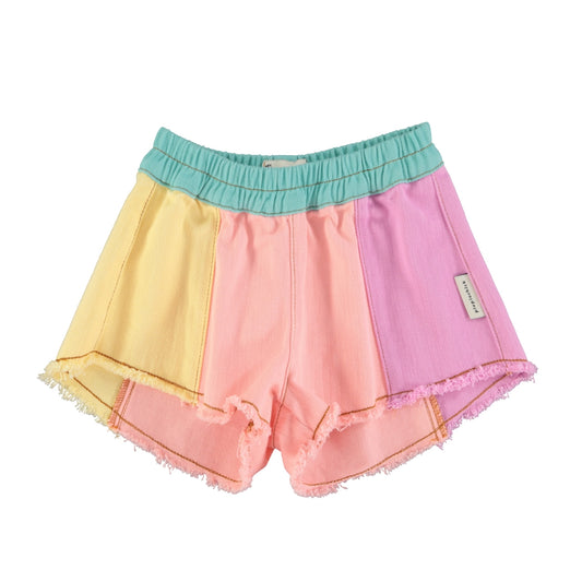 shorts with fringes - multicolor pastels