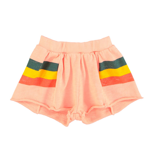 shorts - pink multicolor stripes